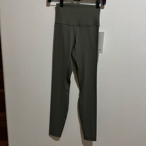 28” Lululemon Align HR Pant Legging Army Green NWT
